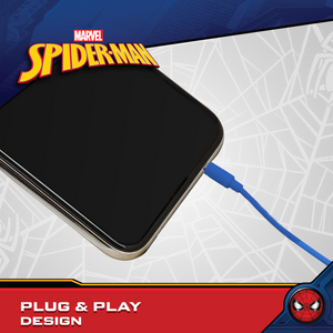Spider-Man Auxiliary Headphone with Stickers - Image 3