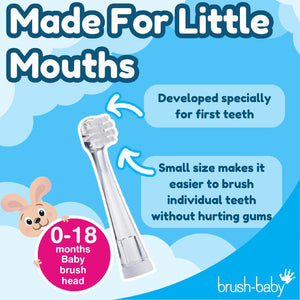 BabySonic Replacement Brush Heads 0-18 mths (2 Pack)