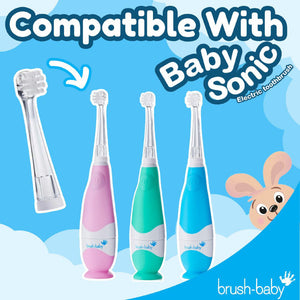 BabySonic Replacement Brush Heads 0-18 mths (2 Pack)
