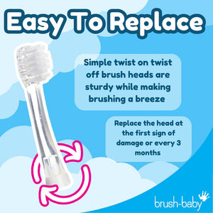 BabySonic Replacement Brush Heads 18-36 mths (4 Pack)
