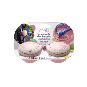 Melii Pacifier Pod, BPA Free Pacifier Holder Case Pink 2 pcs