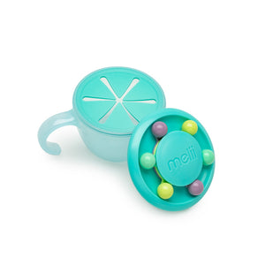 Melii Abacus Snack Container with finger trap Turquoise