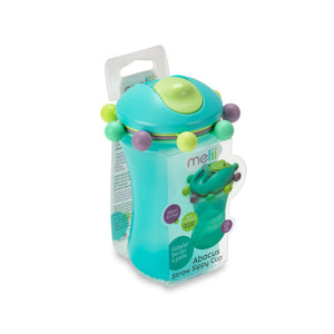 Melii Abacus Straw Sippy Cup Turquoise 340 ml