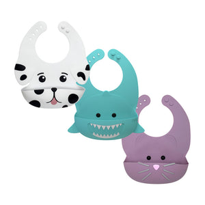 Melii Silicone Bib Purple Cat