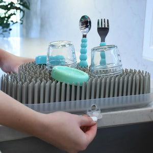 Melii Baby Bottle Drying Rack Grey Cloud