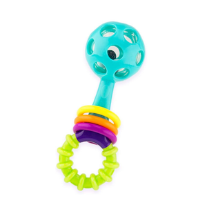 Sassy Peek-a-Boo Beads Rattle - Flexible Sensory Developmental Baby Toy 0m