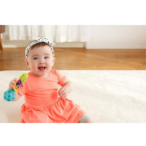 Sassy Peek-a-Boo Beads Rattle - Flexible Sensory Developmental Baby Toy 0m