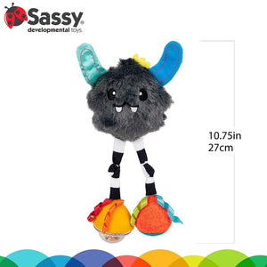 Sassy Confetti Hug & Tug Yeti Chime Toy, Attachable, 0M+