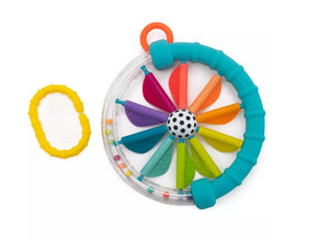 Sassy Toys Cascading Colors Rattle & Links 3m+ Assorted