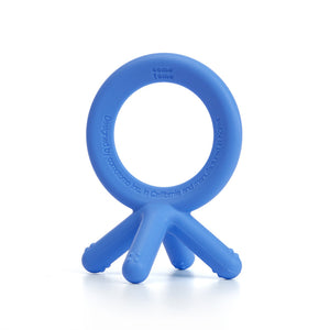 Comotomo - Silicone Baby Teether - Blue 3 Months +