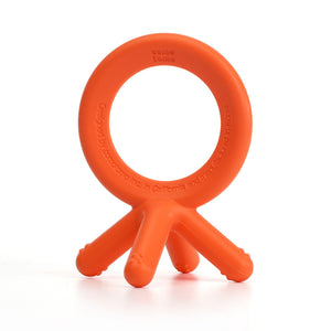 Comotomo - Silicone Baby Teether - Orange 3 Months +