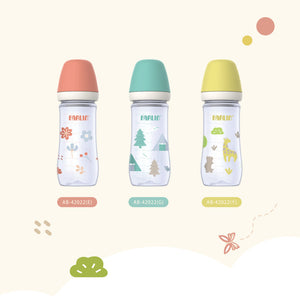 فارلين Grow مع Color PP Wideneck رضاعة أطفال, +3m, 270ml, من الخلف