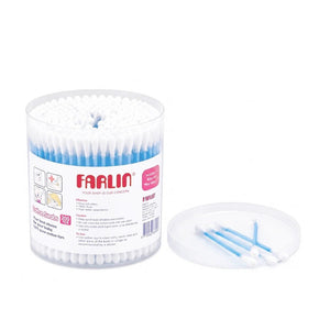 فارلين Cotton Buds, 200Pcs - أزرق | Farlin Cotton Buds, 200Pcs - Blue
