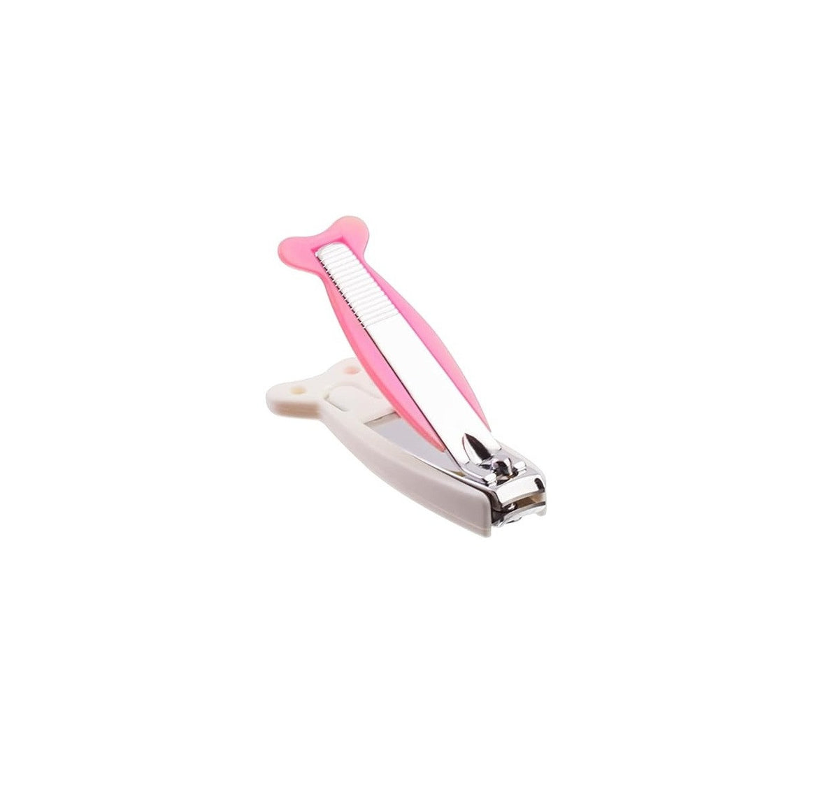 فارلين Fish Shape Nail Clipper - وردي من الجانب