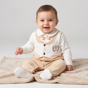 Kachoura Baby Gentleman Winter Romper with Vest (323)
