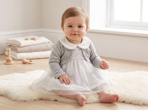 Jolly Joy Baby Girl Tulle Dress with Bolero (4605)