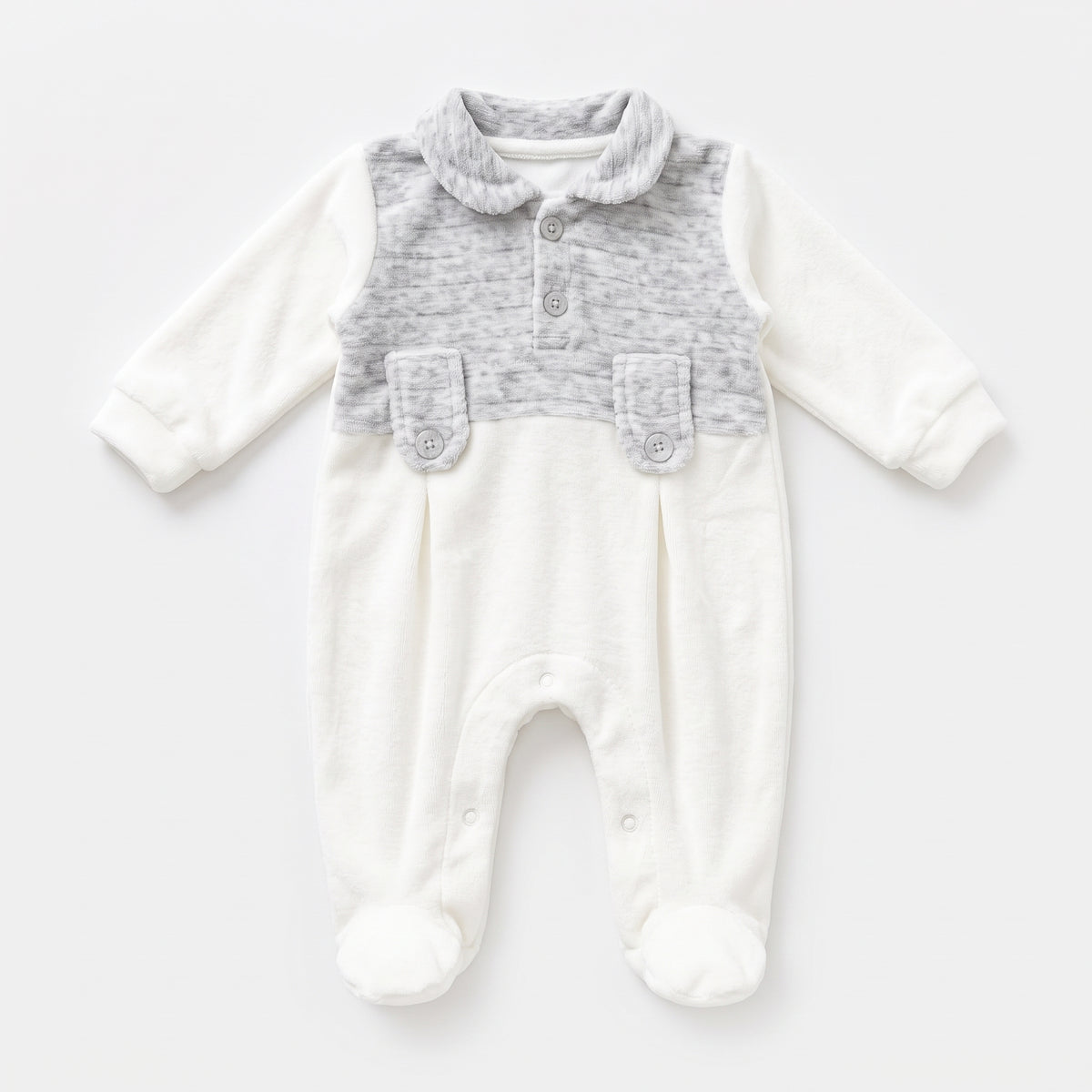 Nehad Baby Plush Winter Romper with Collar (10960)