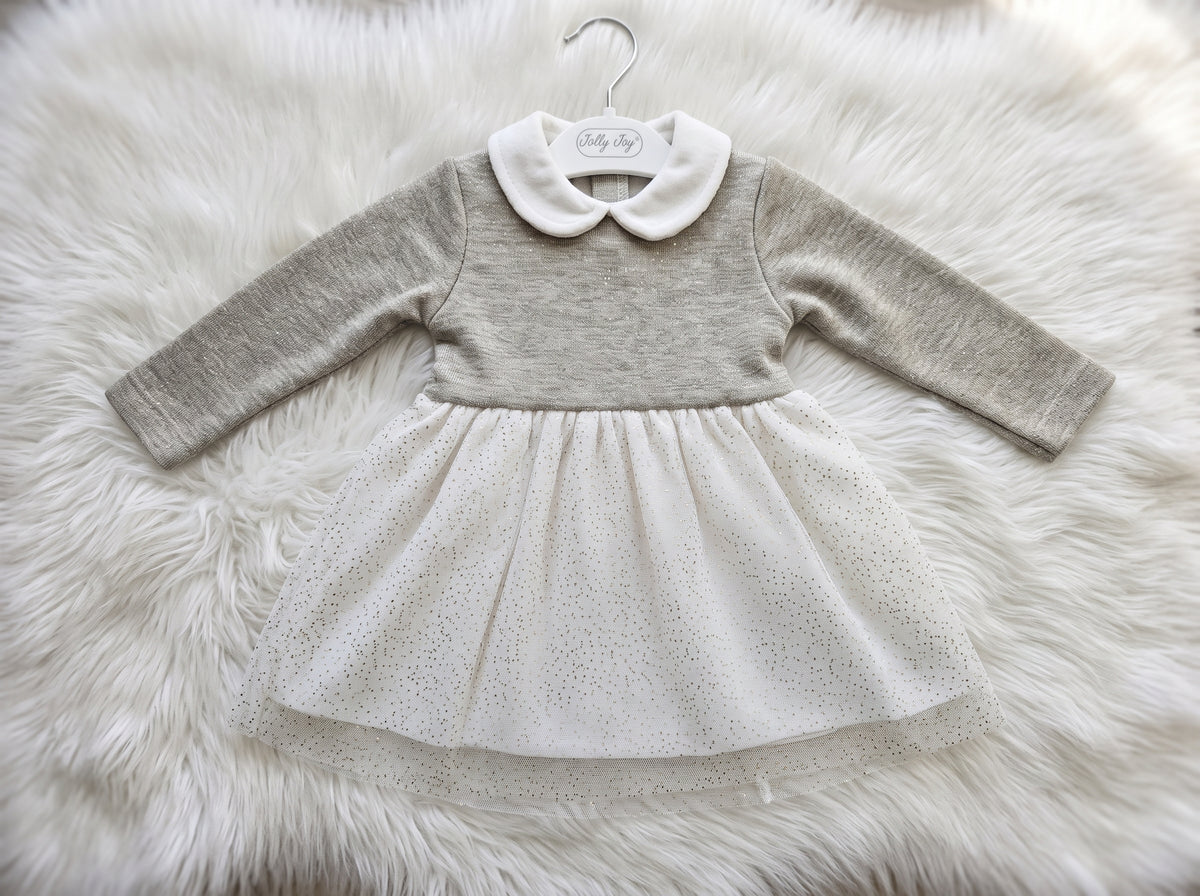 Jolly Joy Baby Girl Tulle Dress with Bolero (4605)