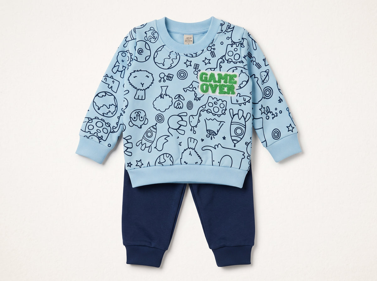 Jep Mood Space Doodle Sweatshirt & Jogger Set (2736)