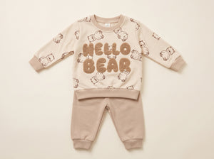 Jep Mood Hello Bear Sweatshirt & Jogger Set (2742)