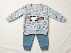 Jep Mood Dino Friends Sweatshirt & Jogger Set (2738)