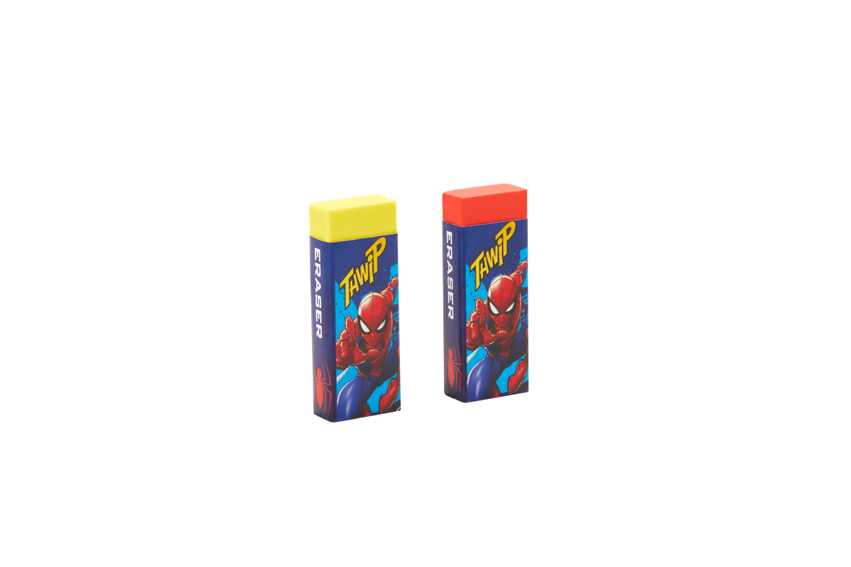 Spiderman 2 Pastel Primary Erasers. Multi - Image 2