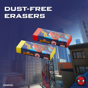 Spiderman 2 Pastel Primary Erasers. Multi - Image 7