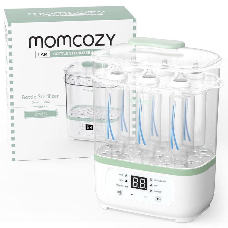 Momcozy Bottle Sterilizer and Dryer, 8-in-1 Electric Steam Baby Bottle Sterilizer for Baby Bottles, Baby stuffs & Breast Pump Accessories - Image 2