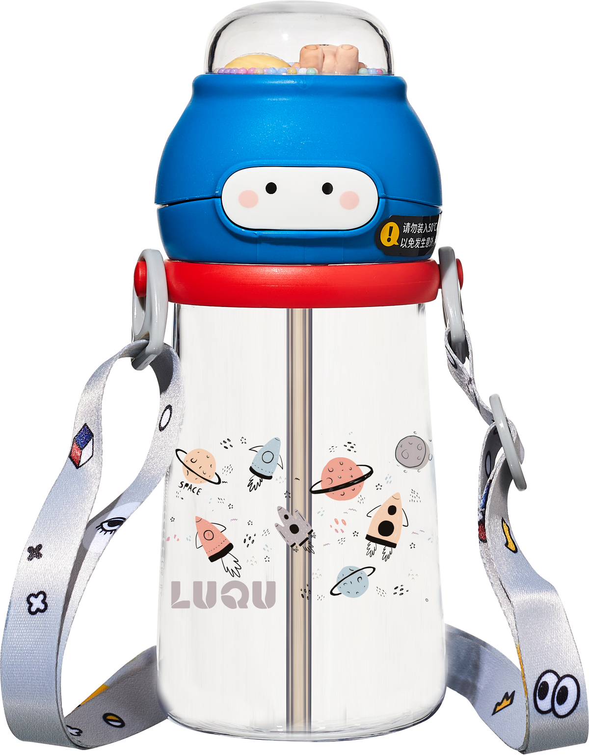 LuQu Sippy Cup for Toddlers, Baby Straw Cup, Kids Water Bottle with Soft Silicon Spout Cup, 360° Water Leak Proof Weighted Straw, Independent Drinking Toddler Sippy Cup, 350ml - Image 2