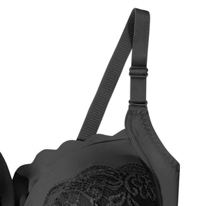 Okus - Elegant Seamless Maternity & Nursing Bra - Black - Small