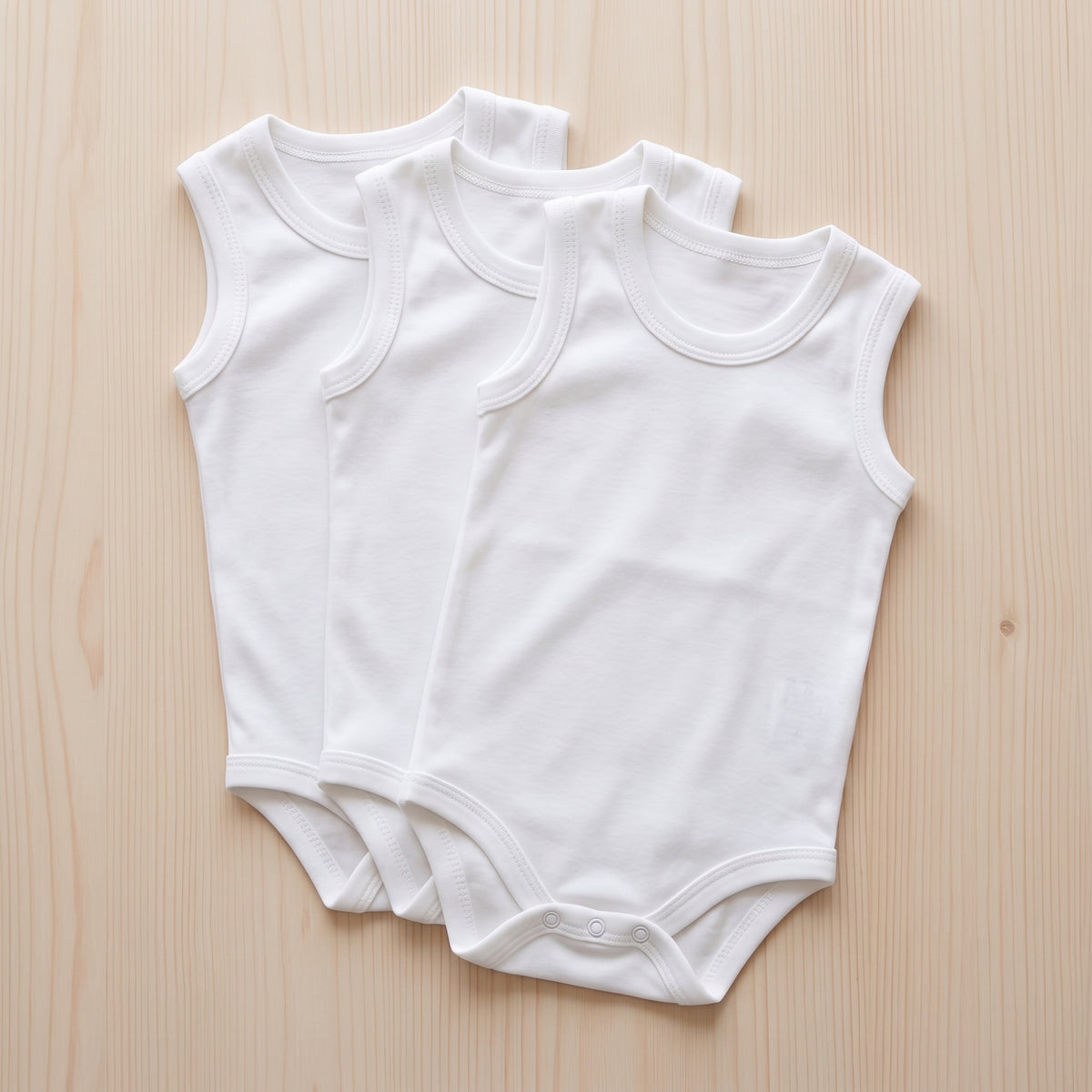Sleeveless Cotton Baby Bodysuit (1330)