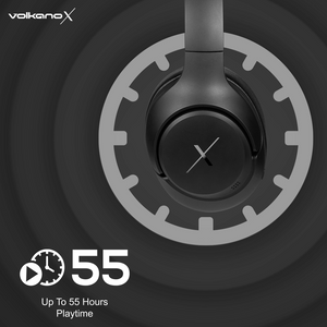 VolkanoX VXH300 Bluetooth Headphones with Hybrid ANC - Black