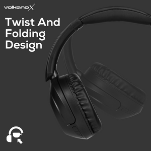 VolkanoX VXH300 Bluetooth Headphones with Hybrid ANC - Black