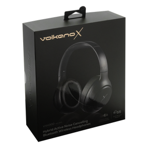 VolkanoX VXH300 Bluetooth Headphones with Hybrid ANC - Black