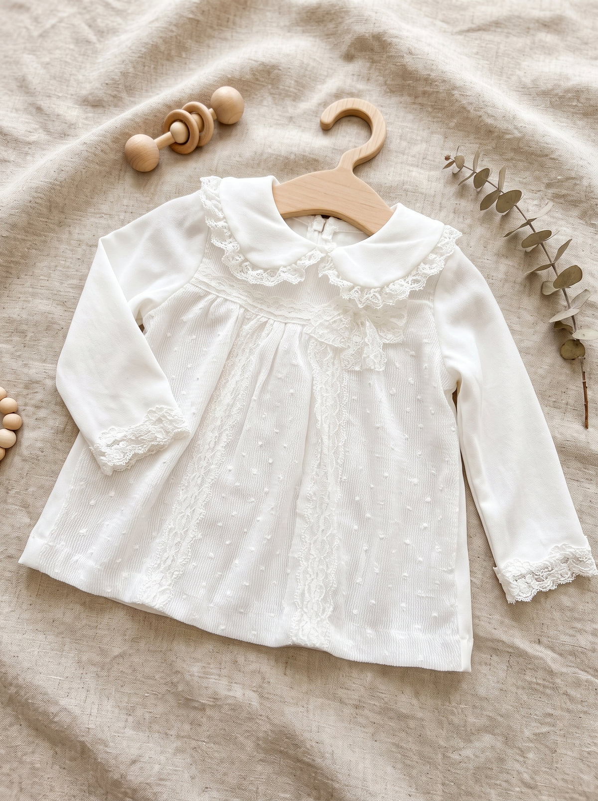 6-Piece Baby Gift Set - Ivory Lace