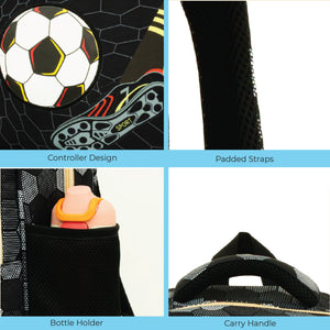 MOON Kids Backpack Set - (14-Inch) Premium Kids School Bag -Football