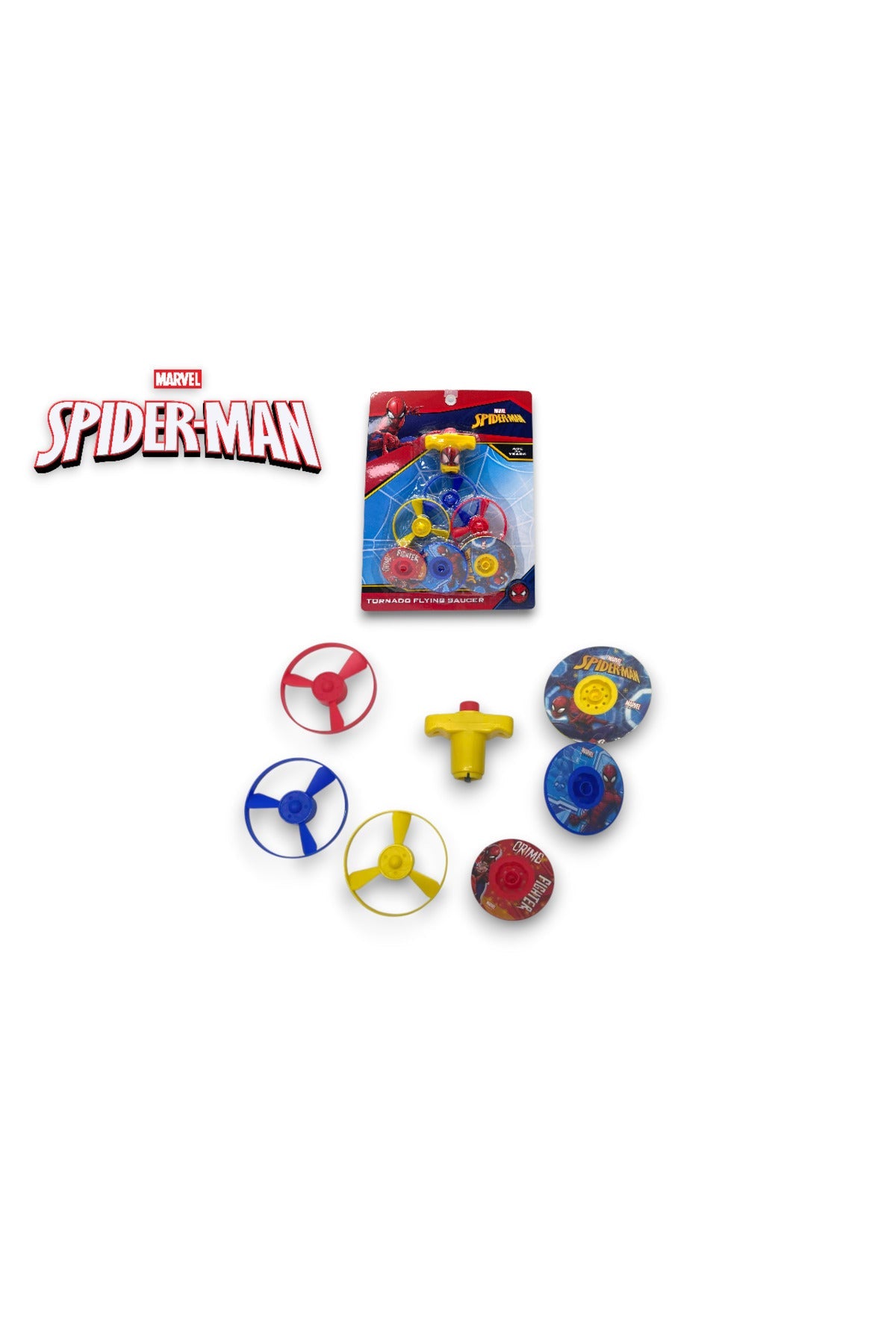 مارفل Spider-Man Tornado Flying Saucer Toy Outdoor Spinner Disc لـ Kids Age 3+ متعدد الألوان | Marvel Spider-Man Tornado Flying Saucer Toy | Outdoor Spinner Disc for Kids Age 3+| Multicolor