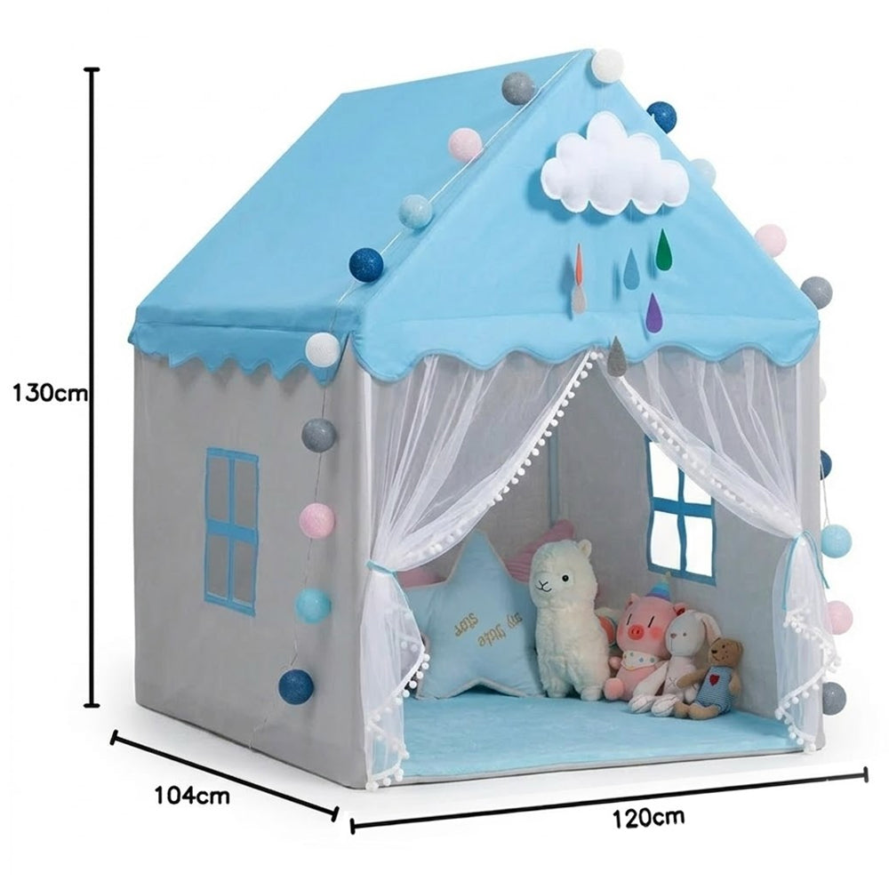 Star Babies Kids Play Tents for Toddlers Kids Tents Indoor Playhouse - Princess Tent for Girls Toy House Gift - Blue
