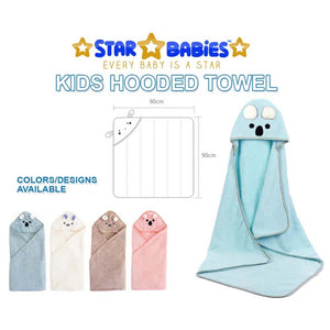 Star Babies - Scented Bag 5pcs With Microfiber Hooded Towel - White