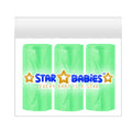 Star Babies - Scented Bags - Light Green - Pack of 3 - 45 Pcs