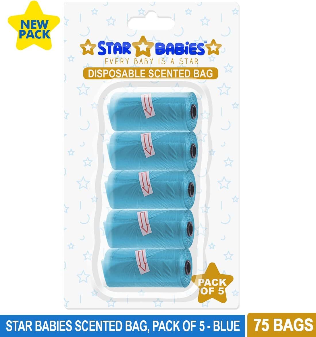 Star Babies - Scented Bag Blister - Pack of 5/75 Bags - Blue