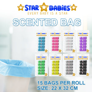 Star Babies - Scented Bag Blister - Pack of 5/75 Bags - Gray