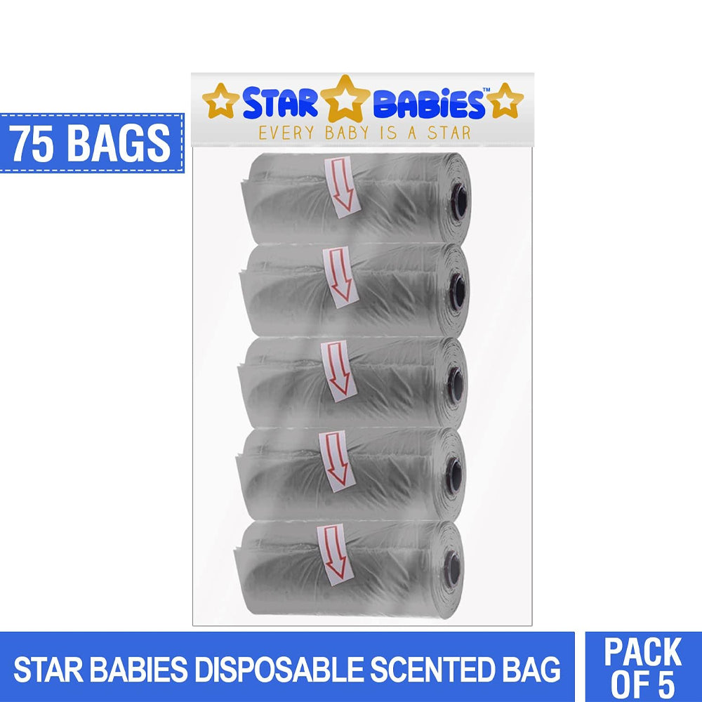 Star Babies - Scented Bag Pack of 5/75 Bags - Grey