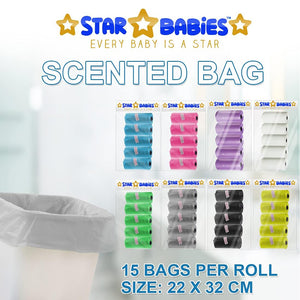 Star Babies - Scented Bag Pack of 5/75 Bags - Grey