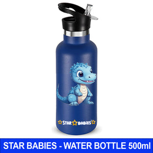 Star Babies - Stainless Steel Water Bottle - Dino - 500ml