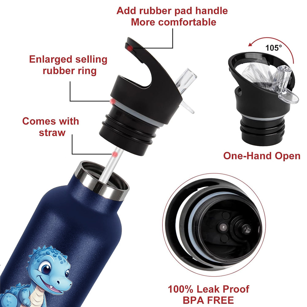 Star Babies - Stainless Steel Water Bottle - Dino - 500ml