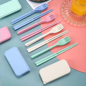 Star Babies Insulated Mini Lunch Bag with Foldable Fork- Spoon Set Blac & green