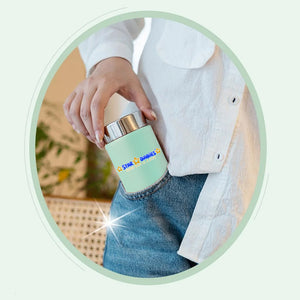 Star Babies Portable 230ml Double Wall Stainless Steel mini Vacuum Flask/ Cute Thermos Cup for Coffee Tea Water light green.