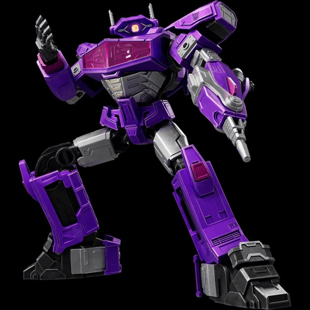 Blokees Transformers One Shockwave Classic Class Action Figure – 86 PCS Construction Kit, Collectible Decepticon Model Toy for Kids & Adults, STEM Building Set