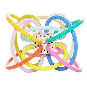 Manhattan Toy Winkel Colorpop Rattle & Sensory Teether Toy - 0 month